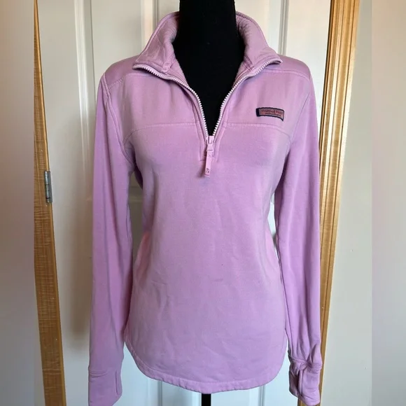 🤍Vineyard Vines Women's Soft Lilac Dreamcloth Shep Shirt/Sweater - Picture 3 of 13